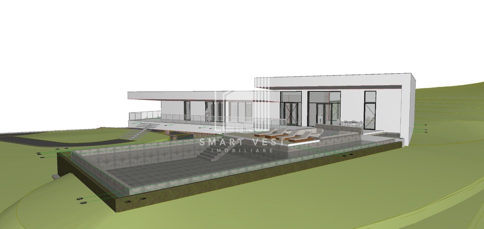 Teren de vanzare cu proiect de casa si piscina - Poză 8