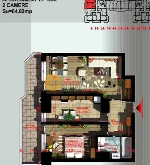 Copou - 2 camere - INTABULAT - 65MP - Poză 4