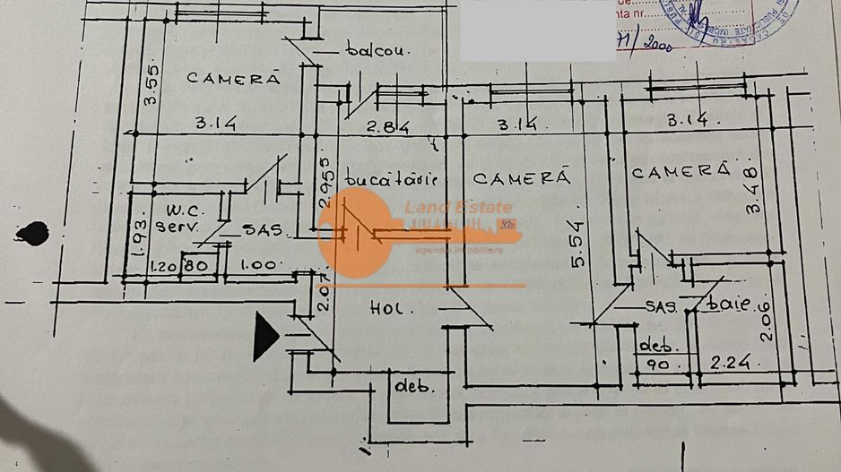 3 camere Gorjului-Moinesti ( 350 m metrou-1982 ) - Poză 8