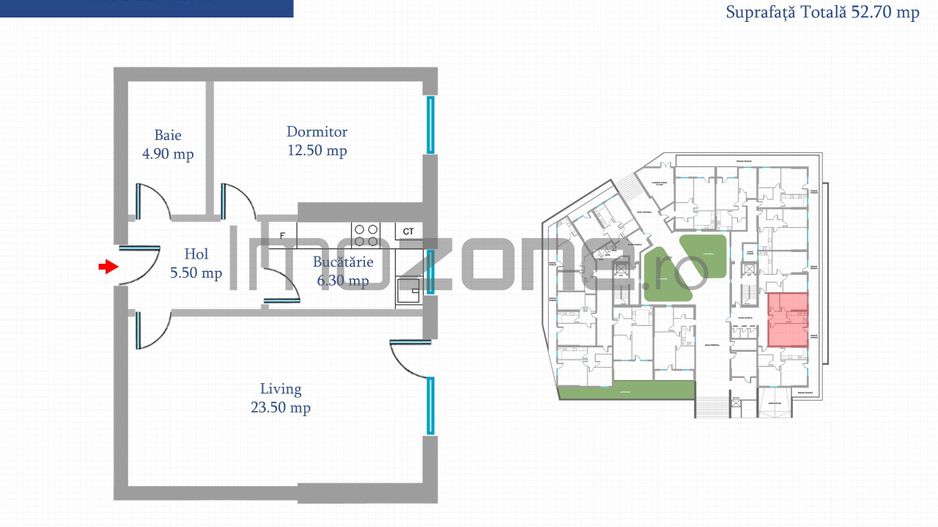 Apartament 2 Camere | 65 mp | Bloc Nou | Metrou Pacii / Preciziei | Militari - Poză 28