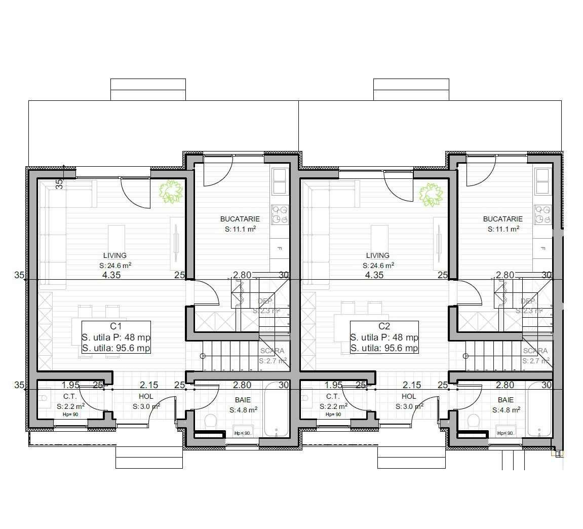 Braytim | Case insiruite | 4 camere | Strazi asfaltate | Comision 0% - Poză 19