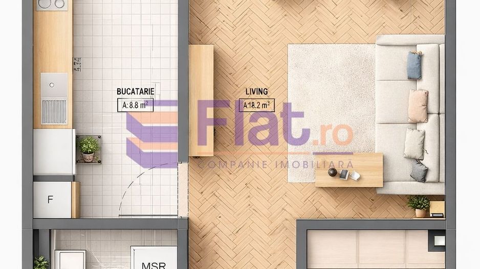 Garsoniera I Grandis Residence I Tractorul - Poză 1