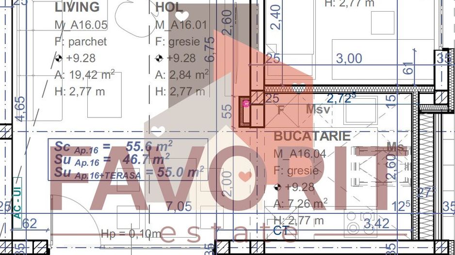 Comision 0%.Bloc nou. Lift - Schiță 13
