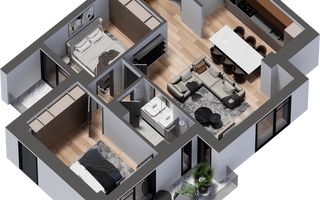 Promo! Apartament NOU 3 camere 92 mp + loc de parcare Cug 188450 euro - Poză 8