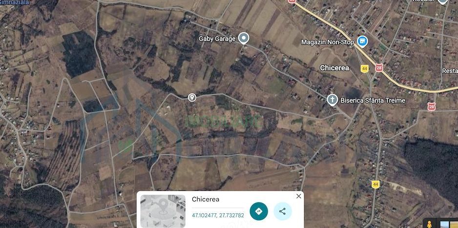 Teren cu cabană în Chicerea, intravilan extins - Poză 1
