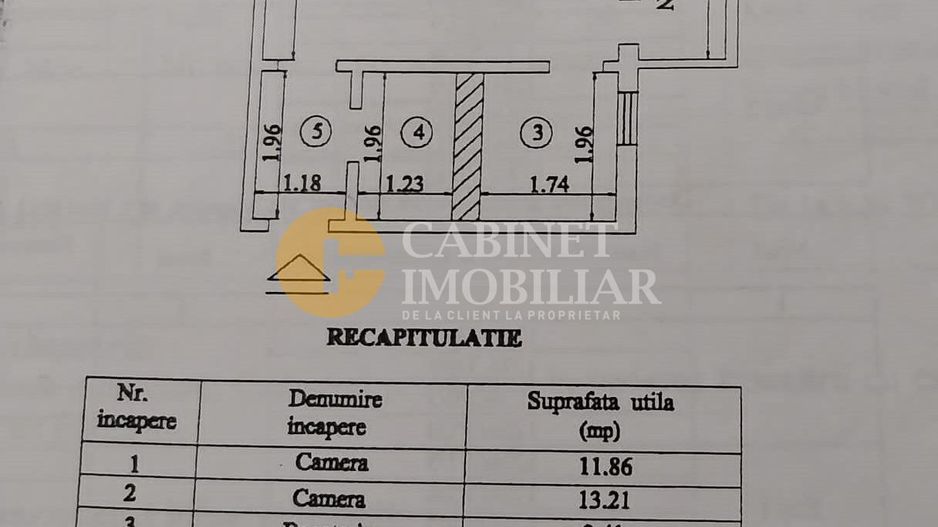 2 camere ideal pentru investitii zona Alexandru cel Bun-Pta Alexandru - Poză 7