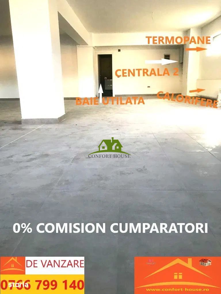 Spatiu comercial nou amenajat 2 intrari/2bai/2centrale/PVC tripan - Poză 11