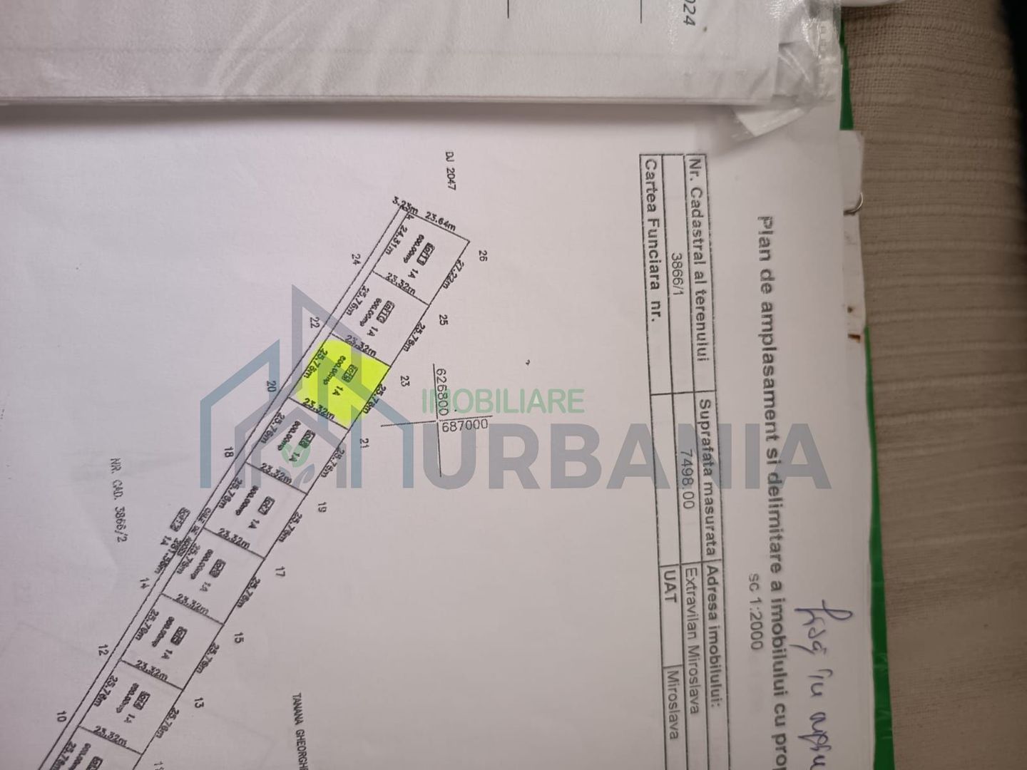 Teren intravilan de vanzare in Miroslava-Vorovesti, 600 mp - Poză 1