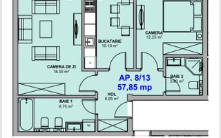 Apartament finisat modern 3 camere loggie si parcare pe Doamna Stanca - Poză 2