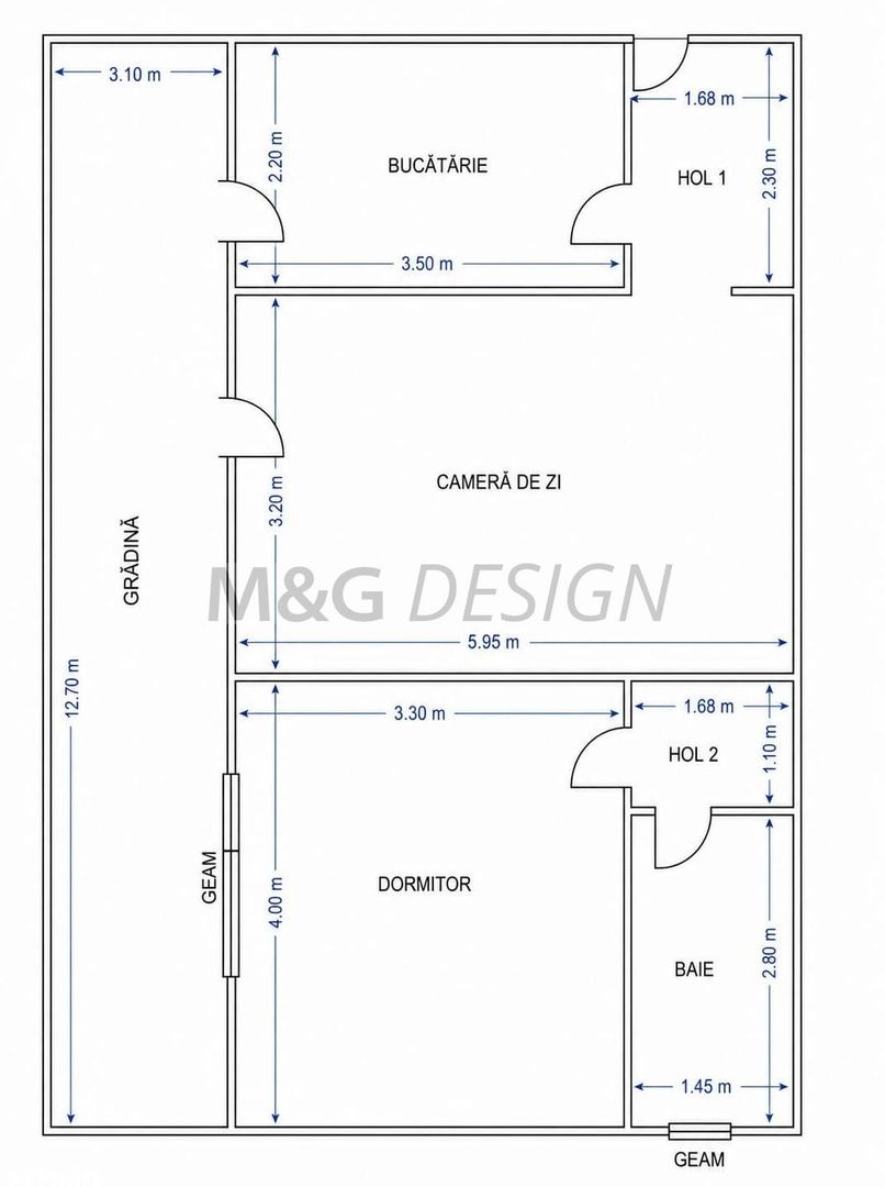 Apartament 2 camere Chisoda cu grădină - Poză 16