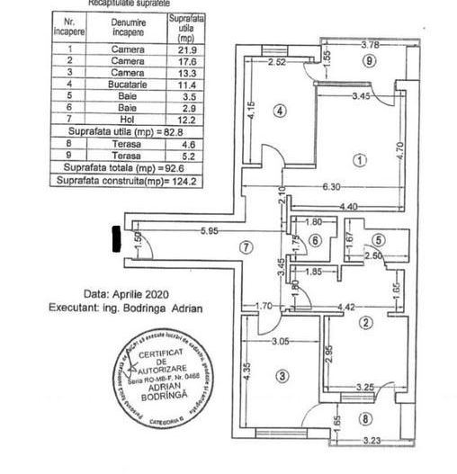Apartament 3 camere de inchiriat |2 locuri parcare | Pipera Aviatiei - Poză 15
