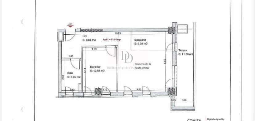 Apartament modern 2 camere | Parcare inclusă | Zorilor – Frunzișului - Schiță 14