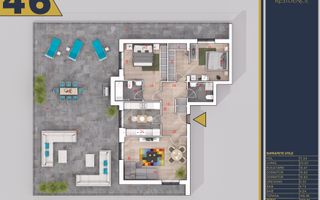 Penthouse 3 camere,Penthouse,Terasa 146m,Finalizat, Titan-Pallady - Poză 3