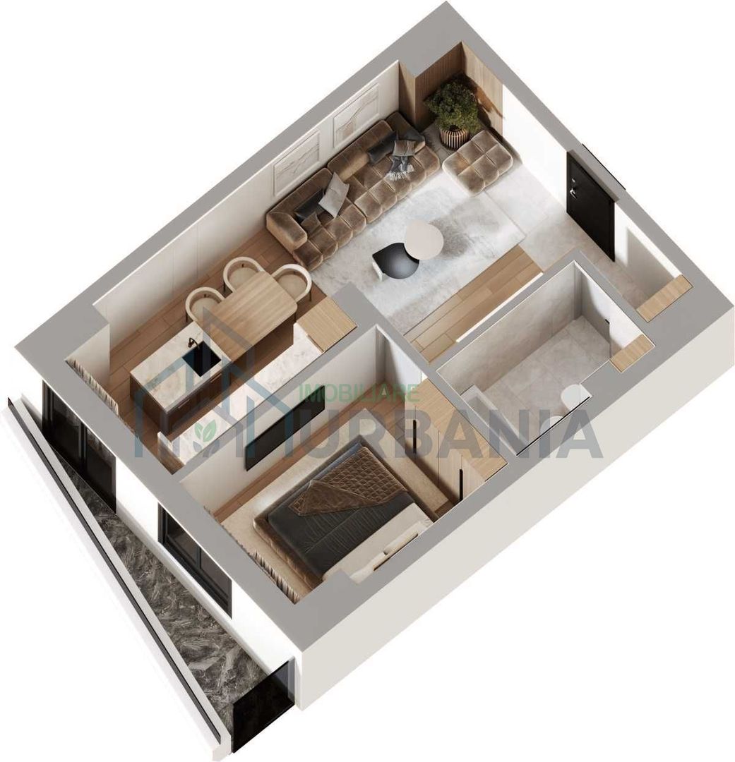 Apartament 2 camere Concept Life – Dacia, lângă Lidl – 61.500 € - Poză 2