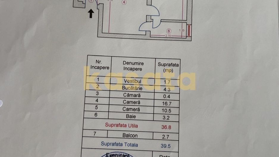 2 camere Floreasca | Renovare Completa - Schiță 6