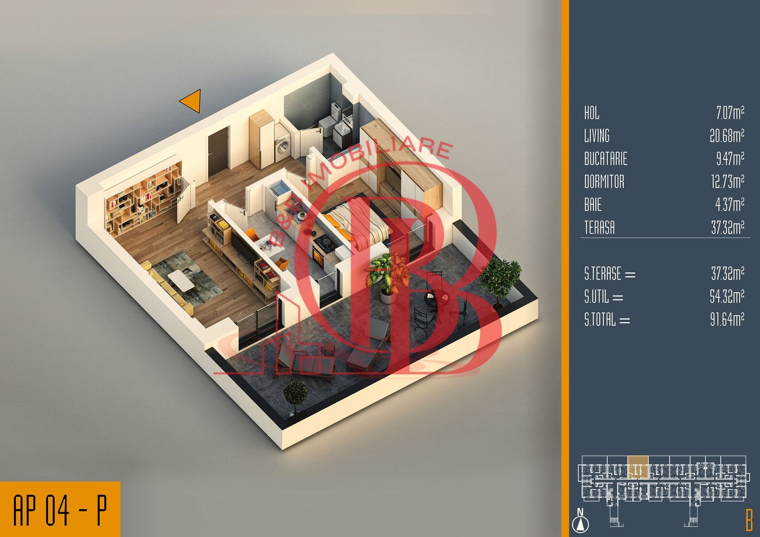 Oferta Lansare 2 camere proiect nou Pallady - Schiță 1