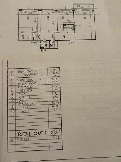 Apartament 3 camere Turda - Ion Mihalache - Schiță 9