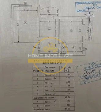 Etaj 3🏡Apartament 2 Camere/Decomandat/56 mp Dancu! - Poză 5