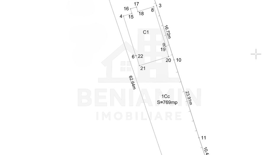 Casa P+1 toate utilitatile, 770mp teren, zona buna, mobilata, utilata - Schiță 2