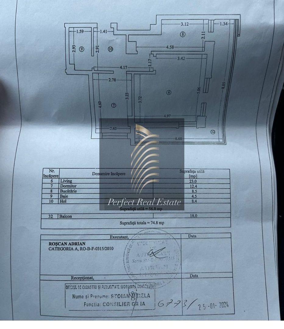 Apartament 2 camere – 56.8 mp utili 74,8 CONSTRUITI  Zona Far - Poză 9