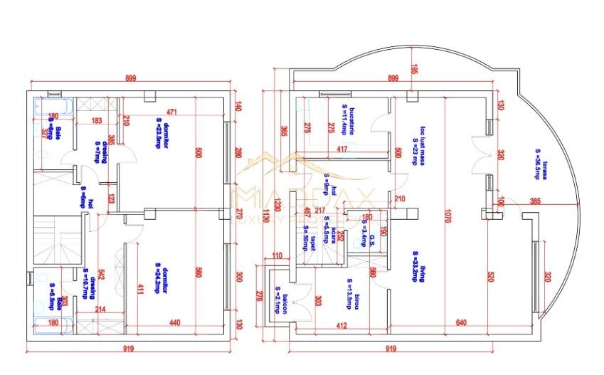 Penthouse LUX***5 camere***vedere panoramica catre lac////zona Nord - Schiță 30
