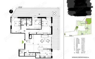 Direct proprietar, Penthouse 4 camere, 3 bai, 120mp utili, terasa 65mp, Unirii - Poză 8