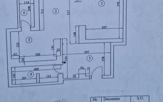 Apartament tip studio – 2 camere modificate, 68 mp, bloc 1993 - Schiță 6
