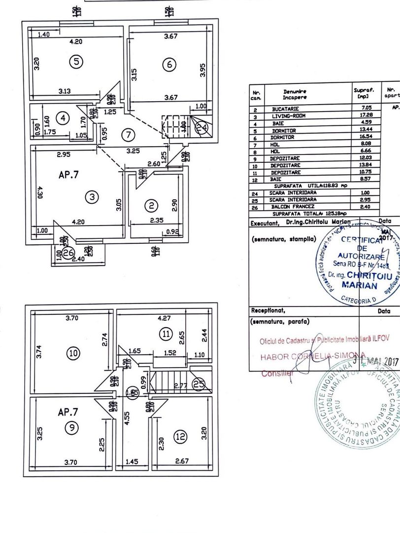 AP. 4 CAMERE - TIP DUPLEX, PARCARE, 120 MP UTILI, CENTRALA, COMIS 0% - Poză 15