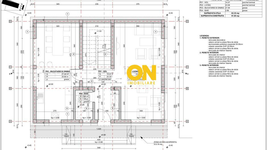 Casa 4 camere, 795 mp teren, zona Valea Popii - Schiță 3