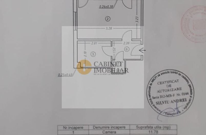 2 Camere | Confort 1 | Etaj 5/9 | Metrou Gorjului - Schiță 8