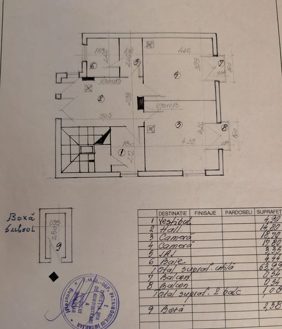 APARTAMENT 2 CAMERE | 64MP | CAPITALE - Schiță 25