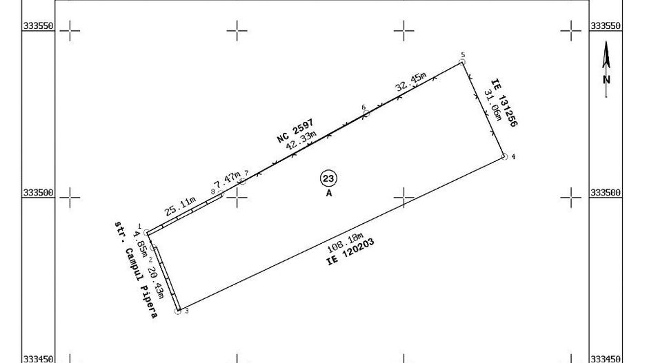 Pipera, Câmpul Pipera, 3.022 mp, intravilan, construcţie, deschidere 25m - Poză 1