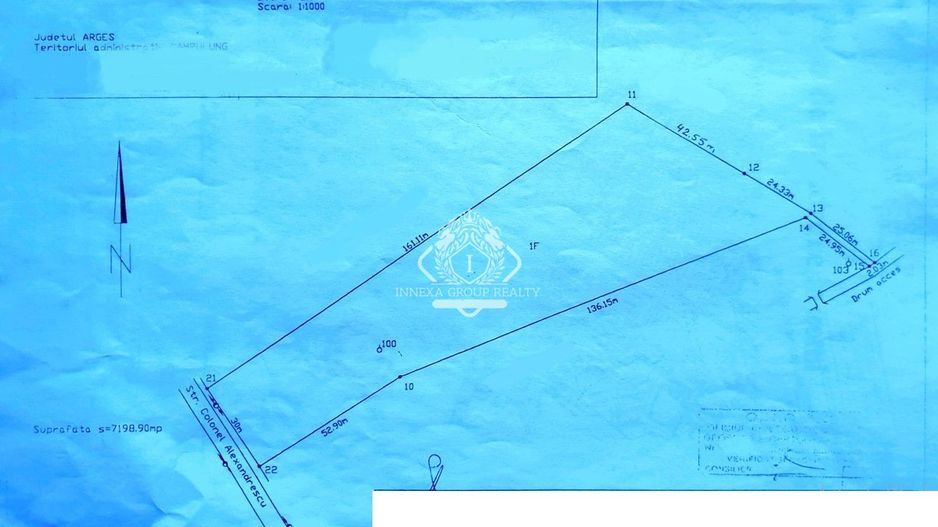 Teren 7199mp Intravilan cu Vedere Panoramica Superbă, Ideal Investitie - Schiță 25