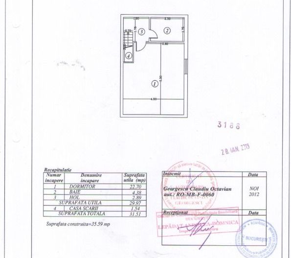 Duplex 2 camere 62 mp, centrala, zona Vitant, loc de parcare, pod izolat 25 mp - Poză 9