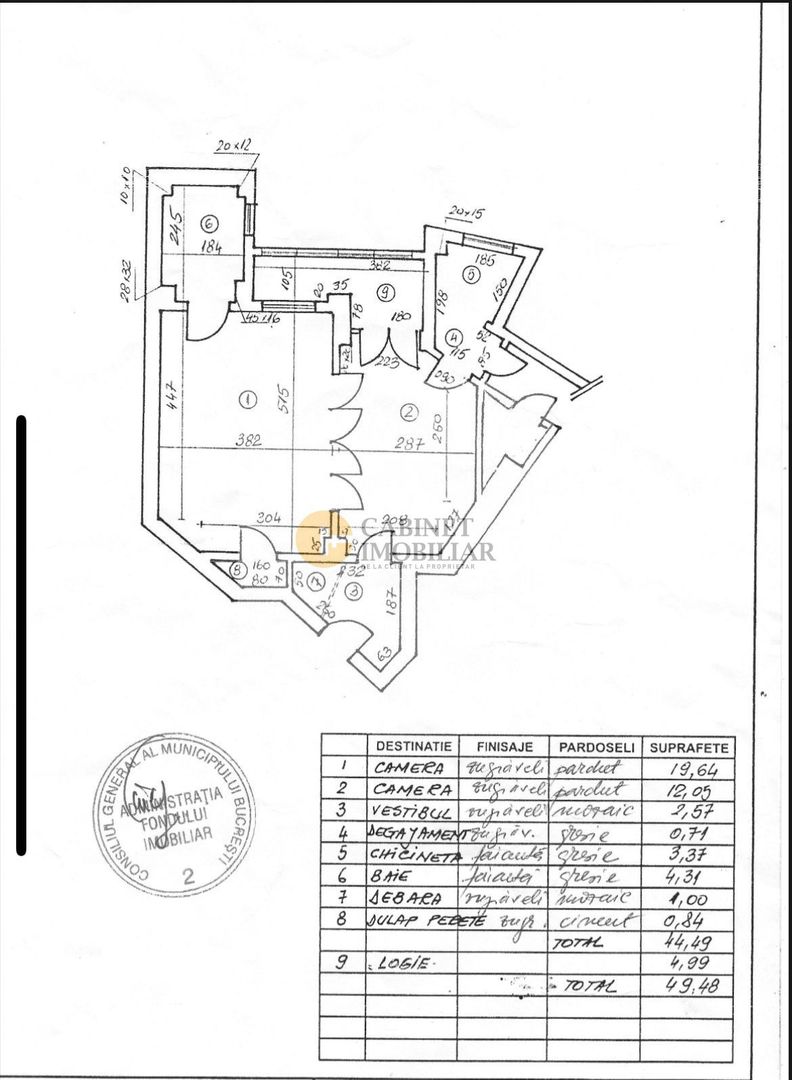 2 camere  | 50 mp | Cismigiu  | Parter - Poză 9