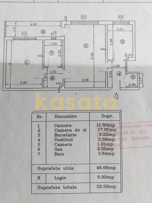 OPORTUNITATE | APARTAMENT 2 CAMERE | TEI | RENOVAT | - Schiță 8
