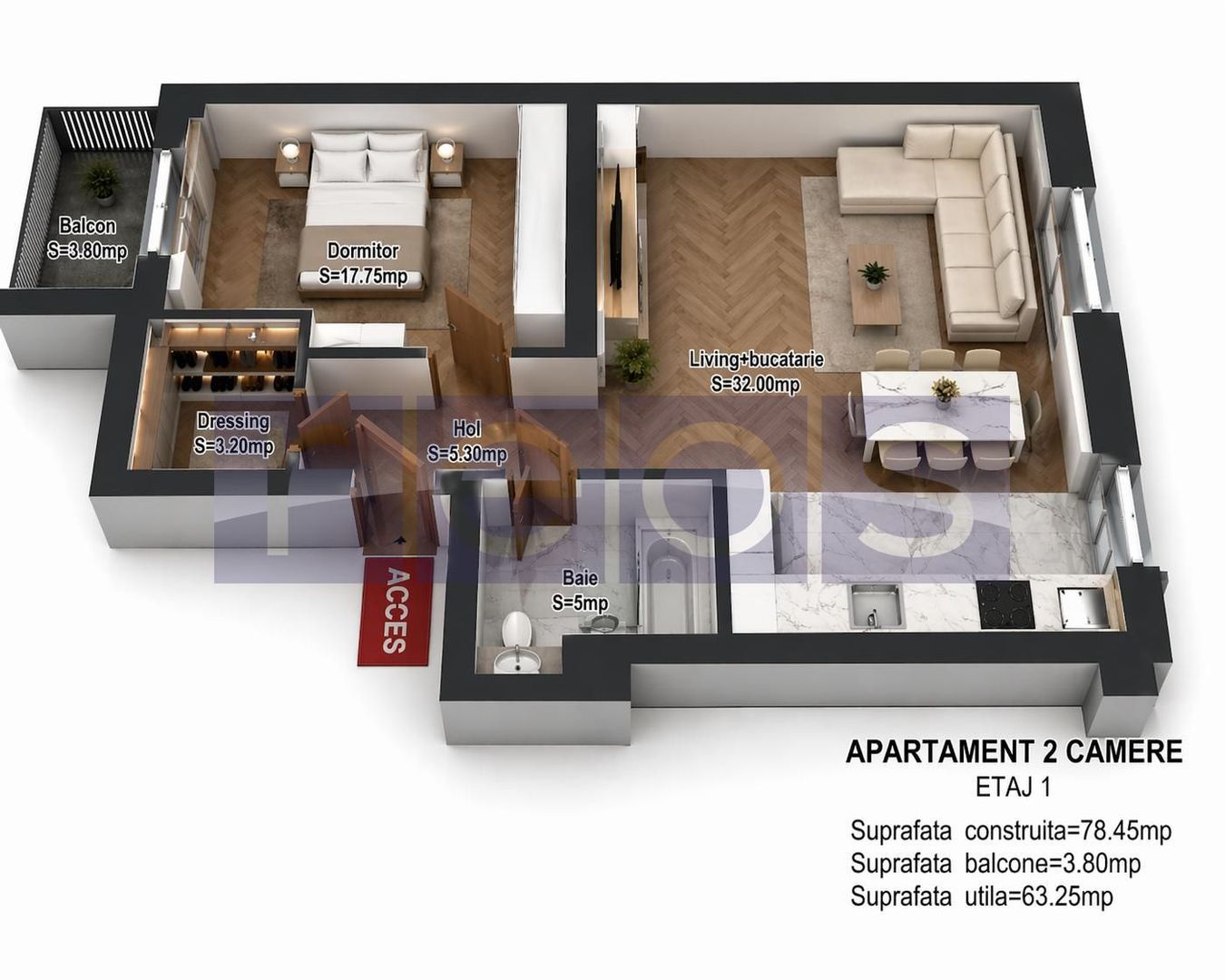 VANZARE 2 CAMERE | 63 MP | POLIGRAFIEI-JIULUI | - Poză 10