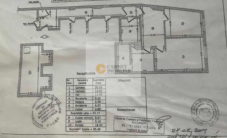 2 camere | Mihai Eminescu -Blvrd Dacia | Centrala Proprie | 68 mp - Poză 14