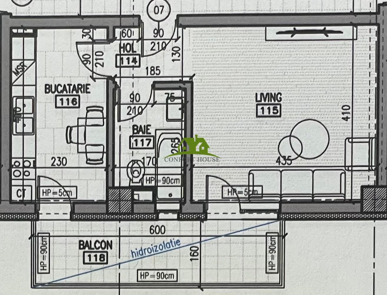 Garsoniera, bloc nou, P+3, Nr.07, Et.1, Bl.6 - CP2462224 - Poză 7