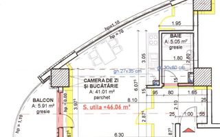Pret Special! Apartament 1 camera bloc nou, etaj 21! - Schiță 5
