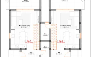 Duplex cu 4 camere, despărțit prin camera tehnica | Mosnita Noua | Barista - Poză 14