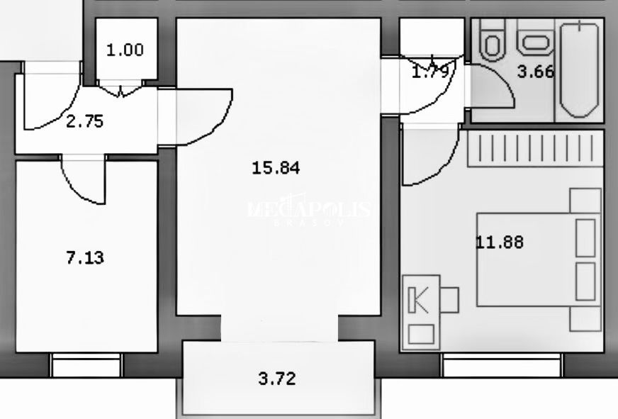 3 Camere / Tractorul / Renovat / Credit - Poză 5