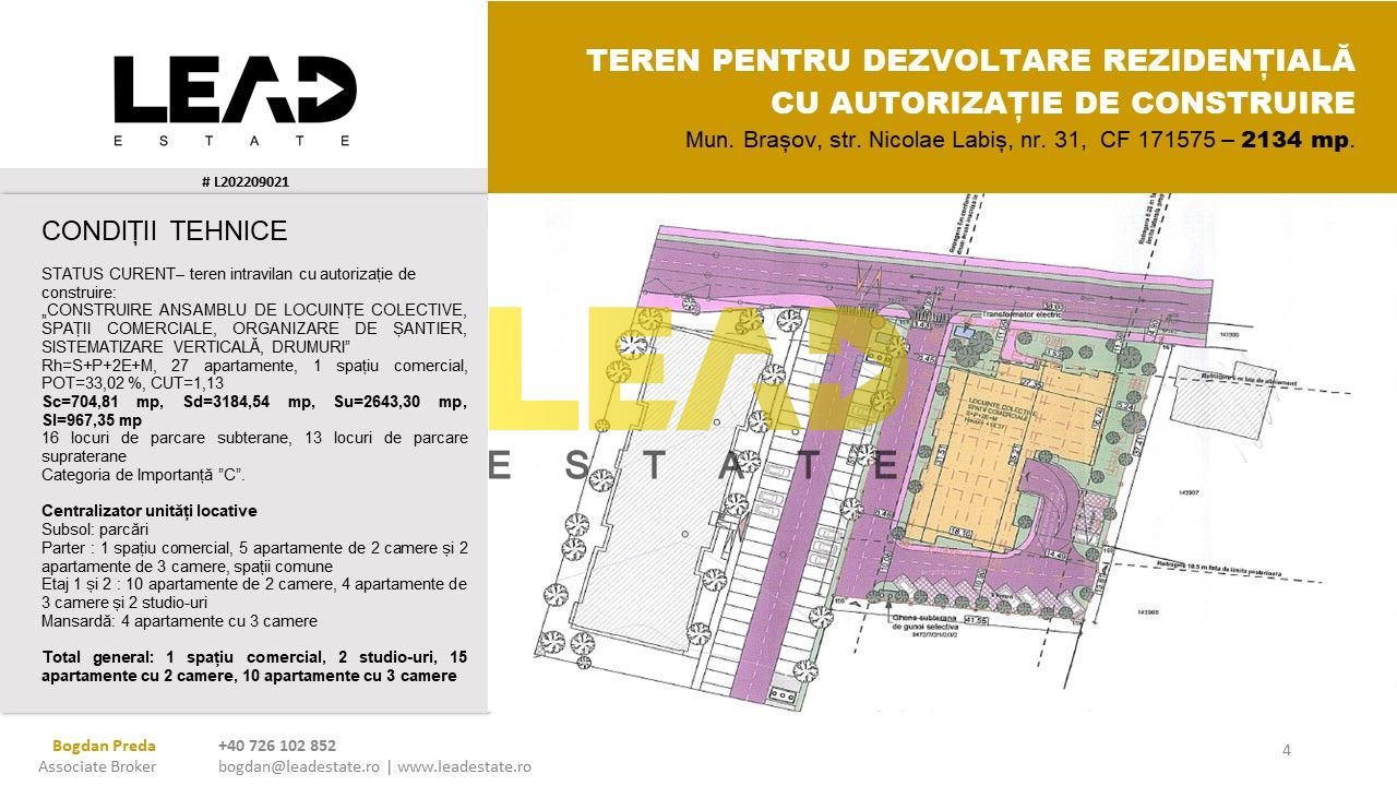 OPORTUNITATE INVESTITIE LOCUINTE COLECTIVE CU AUTORIZATIE DE CONSTRUIRE - Poză 4