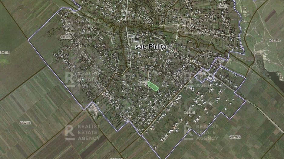 Vânzare, teren pentru construcții, 4 ari, satul Pîrliţa, Făleşti. - Poză 2