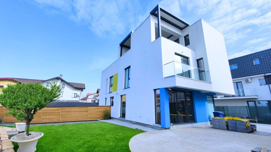 vila indiv-stil medit.,2parcari,curte/centru Popesti-Leordeni - Poză 1