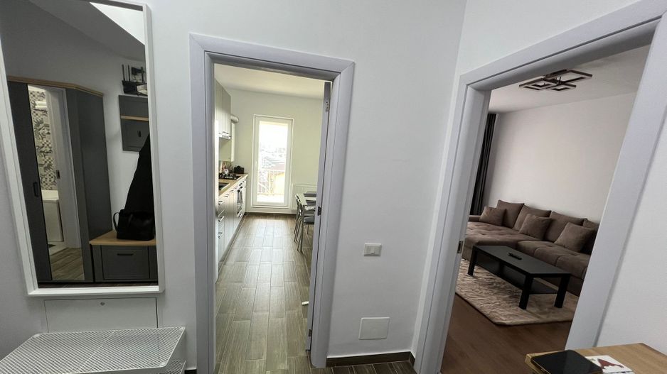 Apartament 2 camere cu terasă, parcare subterană, mobilat complet - Poză 12