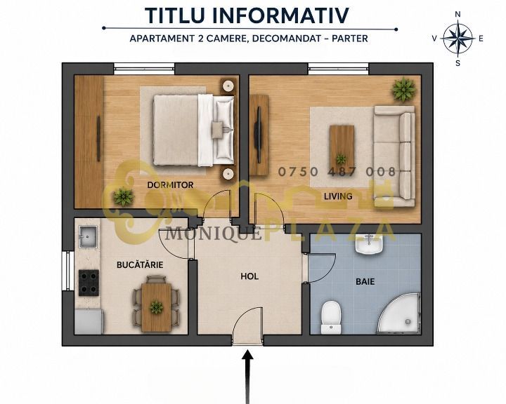 2 Camere | Politia Rutiera | Parter | Utilat | Finisaje moderne | - Poză 1