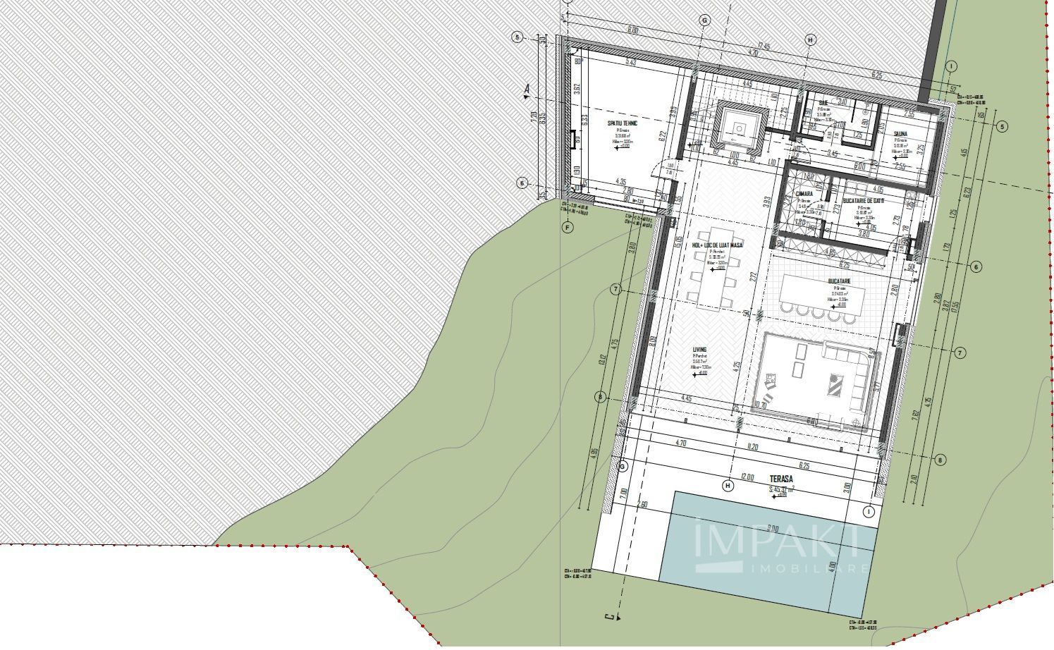 Teren 2000 m² cu AC pentru 2 vile individuale Buna Ziua~Proiect Unic - Schiță 7