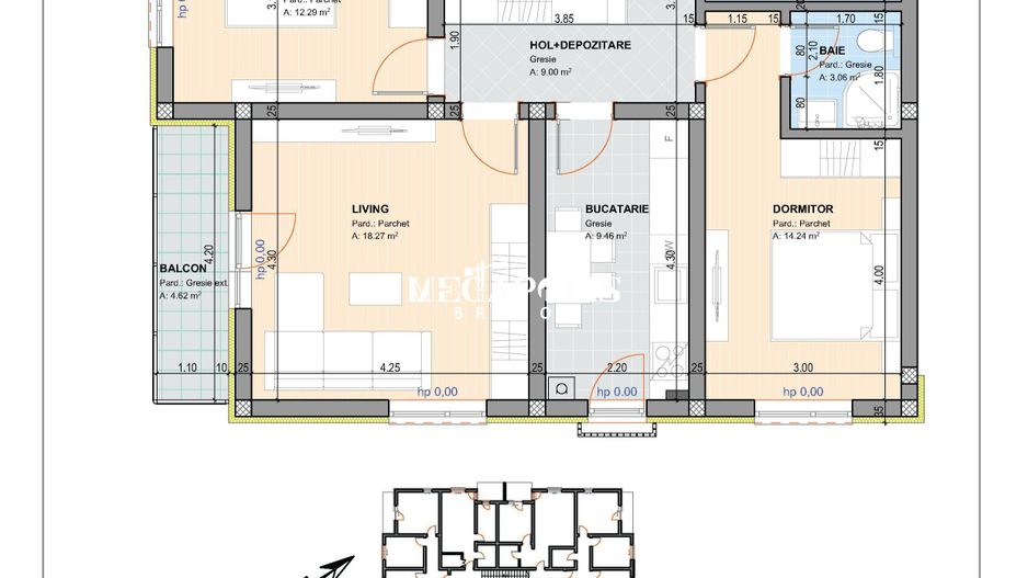 3 Camere | 2 bai | 70mp utili | Incalzire in pardoseala | Cristian - Poză 4