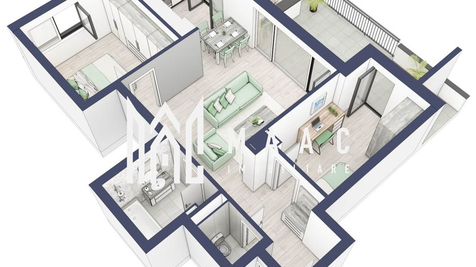 Apartament 3 camere | Balcon 22.2 mp | Etaj 3 | Turnisor - Poză 5